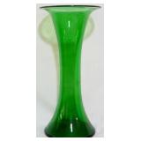 Blenko Green Glass Vase 13.5"