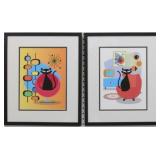 SET OF 2 MID CENTURY MODERN ATOMIC CATS