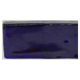 Rare Blenko Blue Glass Architectural Tile 3.5x8