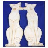 Pair 21" Cat Wall Hangers