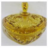 Hazel Atlas Honey Gold Candy Dish