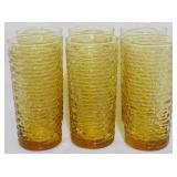 Set of 6 Anchor Hocking Soreno Tea Glasses 6.5"