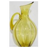 Blenko Amber Pitcher  13.5"