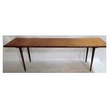 Vintage mid-century sofa table 27 x 80 x 21