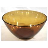 Amber Glass Bowl