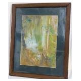Abstract Watercolor painting 15x12