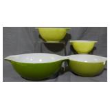 Pyrex Green 4pc Mixing Bowl Set