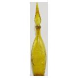Vintage Amber 21" Genie Decanter
