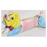 Ceramic Painted Dog Planter 4.5x10x3