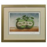 THE MASKED APPLES BY MAGRITTE