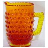 Fenton Amberina Hobnail Pitcher 3.5"