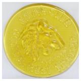 Blenko 1985 Amber Lion