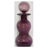 Vintage Rainbow Amethyst Decanter 10"
