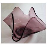 Viking Amethyst Handkerchief Bowl 4.5 x 6