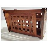 MId-century magazine rack 11 x 18 x 9