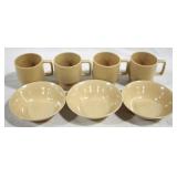 7 Vintage Dishes, Bowls Signed Texas Ware