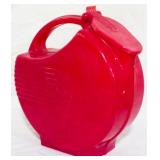 Burroughs Cherry Red Pitcher 8.5"
