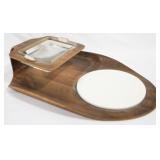 Mid-Century Ashtray Stand - 16" x 9.5" x 3.5"