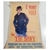 1984 Navy Recruiting Poster 34 x 22