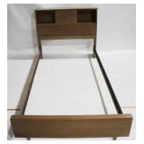 Vintage Twin Bookcase Headboard Bed
