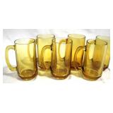 Amber Glass Mugs