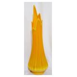 Vintage L E Smith Bittersweet 23" tall vase
