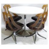 Smoked Lucite Tulip Dinette Set by Howell