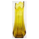 LE Smith Amber Swung Vase 16.5"