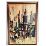 Rico mid-century cityscape wall art 27 x 39