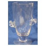 Glass Works 10.5" Vase, West Virginia hand made