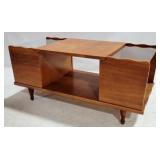 Vintage Coffee Table w/ Glass Inserts