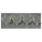 8 Indiana Cubist Sherbets 3.5"