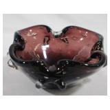 Art Glass Ashtray - 7" round