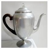 Vintage Aluminum Percolator, Bakelite Handle