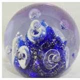Vintage Glass Paperweight 3.5"