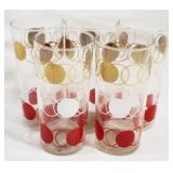 Set of 5 Glasses - 6.25" tall