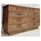 Vintage 10 drawer mid-century dresser