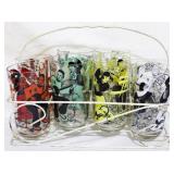 Vintage Asian Glasses w/ Holder