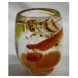 Art Glass Vase - 4" tall