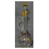 Hungarian Glass Wine Decanter 15"