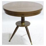Mid-Century Tripod Leg Drum Table