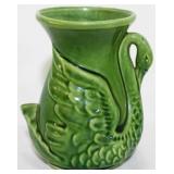 USA Pottery Swan Vase 6.5"