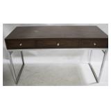 Milo Baughman Pionite Chrome Base Desk