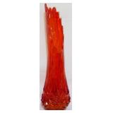 LE Smith Tangerine Diamond Butt 23" Vase