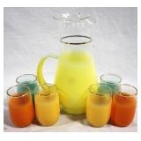 Blendo Pitcher & 6 Juice Glasses