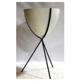 Atomic fiberglass & metal planter 30 x 16