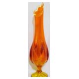 Viking Epic Persimmon 17" Swung 6 Petal Vase