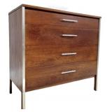 Paul McCobb for Calvin 4 drawer chrome trim chest