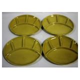 4 Vintage Divided Plates