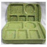 6 Vintage Prolon Ware Divided Trays